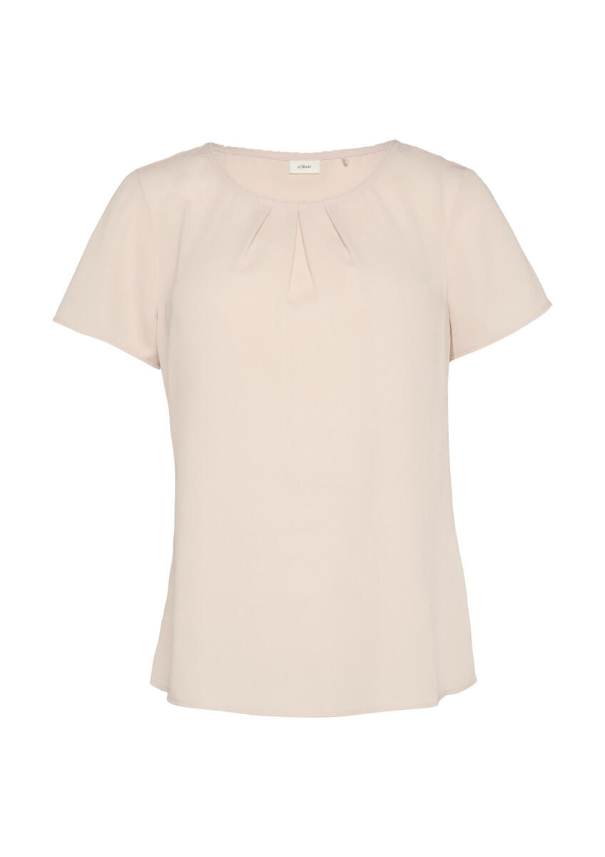 s.Oliver BLACK LABEL - Blusenshirt aus Crêpe pink - Gr. - 40 von s.Oliver BLACK LABEL