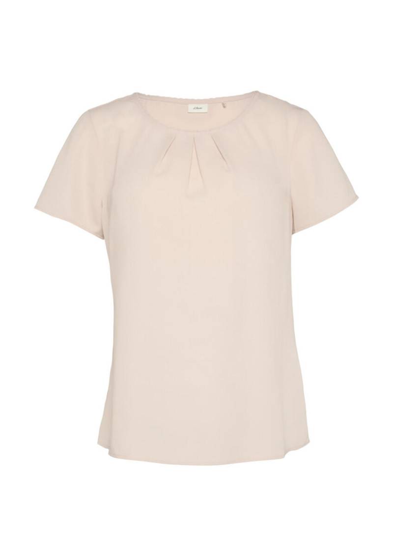 s.Oliver BLACK LABEL - Blusenshirt aus Crêpe pink - Gr. - 40 von s.Oliver BLACK LABEL