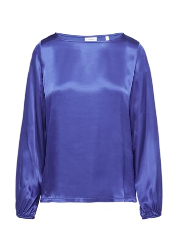 s.Oliver BLACK LABEL Blusenshirt mit Materialmix und Bateau-Ausschnitt ozeanblau 38 s.Oliver BLACK LABEL Blusenshirt mit Materialmix und Bateau-Ausschnitt ozeanblau 38 von s.Oliver BLACK LABEL