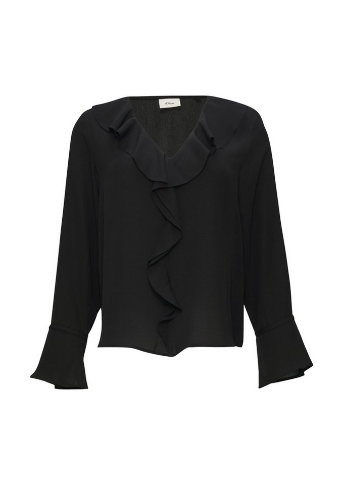 s.Oliver BLACK LABEL Blusentop Bluse - Regular Fit von s.Oliver BLACK LABEL
