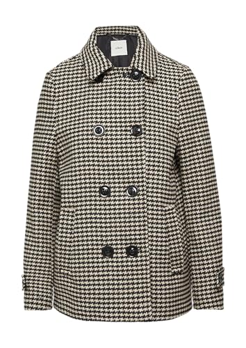 s.Oliver BLACK LABEL Cabanjacke mit Hahnentrittmuster schwarz 46 von s.Oliver BLACK LABEL