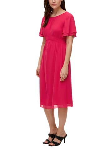 s.Oliver BLACK LABEL Chiffonkleid mit Raffung pink 36 von s.Oliver BLACK LABEL