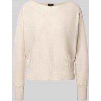 s.Oliver BLACK LABEL Comfort Fit Strickpullover aus Viskose-Mix in Sand, Größe 42 von s.Oliver BLACK LABEL
