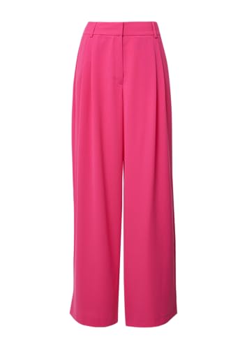 s.Oliver BLACK LABEL Crêpe-Hose mit Extra Wide Leg pink 46/REG von s.Oliver BLACK LABEL