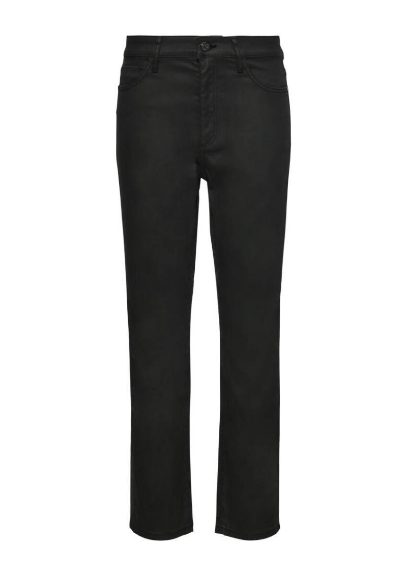 s.Oliver BLACK LABEL - Cropped-Jeans Betsy : Slim Fit schwarz - Gr. - 42 von s.Oliver BLACK LABEL