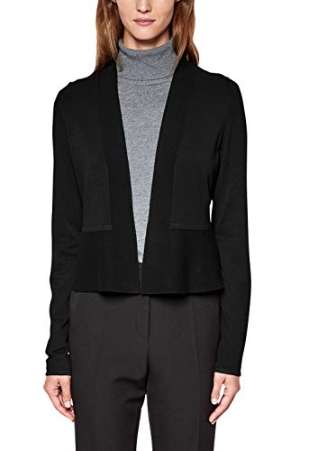 s.Oliver BLACK LABEL Damen 01.899.64.4682 Strickjacke, Schwarz (Back to Black 9999), 38 von s.Oliver BLACK LABEL