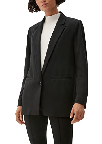 s.Oliver BLACK LABEL Damen 10.2.20.15.152.2121220 Blazer, Schwarz, 40 EU von s.Oliver BLACK LABEL