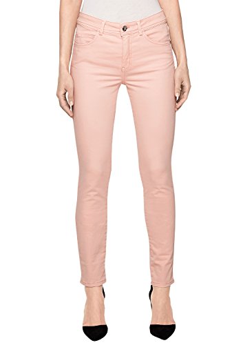 s.Oliver BLACK LABEL Damen 11.803.71.4633 Slim Jeans, Rosa (Smooth Nude 4041), 38/L30 von s.Oliver BLACK LABEL