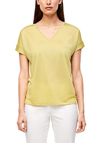 s.Oliver BLACK LABEL Damen 150.10.006.12.130.2038887 T-Shirt, Sorbet Yellow, 40 von s.Oliver BLACK LABEL