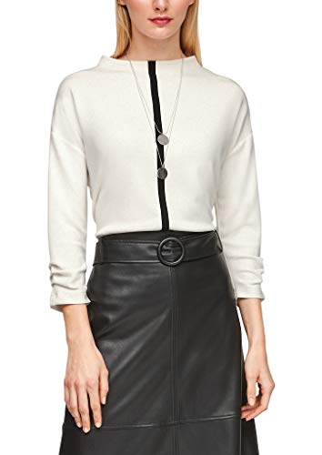 s.Oliver BLACK LABEL Damen 150.10.101.12.130.2060831 T-Shirt, Soft White, 40 von s.Oliver BLACK LABEL