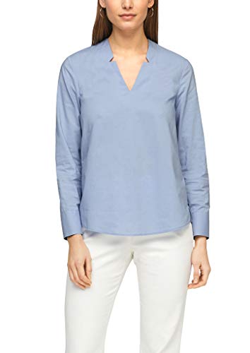 s.Oliver BLACK LABEL Damen 150.10.102.10.100.2058829 Bluse, Light Blue, 34 von s.Oliver BLACK LABEL