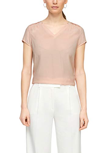 s.Oliver BLACK LABEL Damen 150.10.103.12.130.2061316 T-Shirt , Spring Rose, 40 von s.Oliver BLACK LABEL