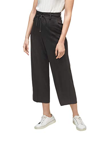 s.Oliver BLACK LABEL Damen 150.10.103.18.180.2061277 Hose, true black, 46 EU von s.Oliver BLACK LABEL