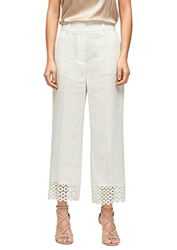 s.Oliver BLACK LABEL Damen 150.10.104.18.180.2103404 Hose, weiß, 34 von s.Oliver BLACK LABEL