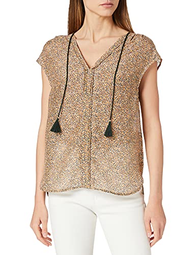 s.Oliver BLACK LABEL Damen 150.10.105.10.100.2063931 Bluse, Sunny Yellow Mini Florals, 38 von s.Oliver BLACK LABEL