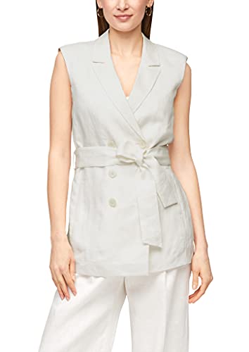 s.Oliver BLACK LABEL Damen 150.10.105.15.155.2064710 Blazer, White, 42 von s.Oliver BLACK LABEL