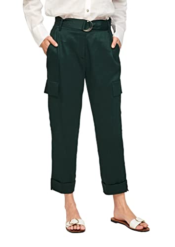 s.Oliver BLACK LABEL Damen 150.10.105.18.180.2063819 Hose, Leaf Green, 44 von s.Oliver BLACK LABEL