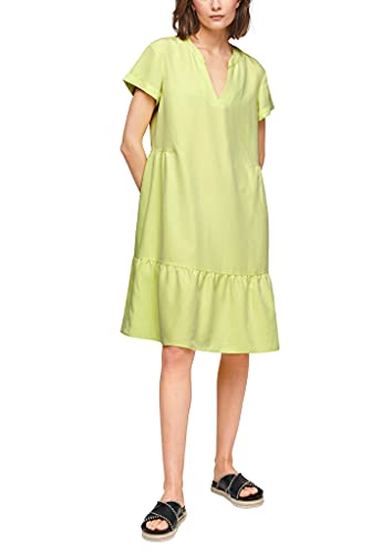 s.Oliver BLACK LABEL Damen 150.10.106.20.200.2102939 Kleid, Lime Yellow, 32 von s.Oliver BLACK LABEL