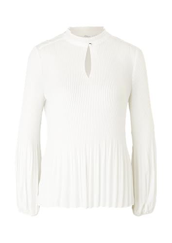s.Oliver BLACK LABEL Damen 150.10.108.10.100.2103265 Bluse, Weiß (Weiß 0200), 34 von s.Oliver BLACK LABEL