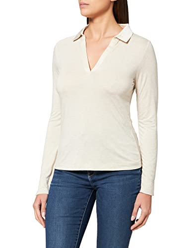 s.Oliver BLACK LABEL Damen 150.10.111.12.130.2107960 T-Shirt, beige, 40 von s.Oliver BLACK LABEL