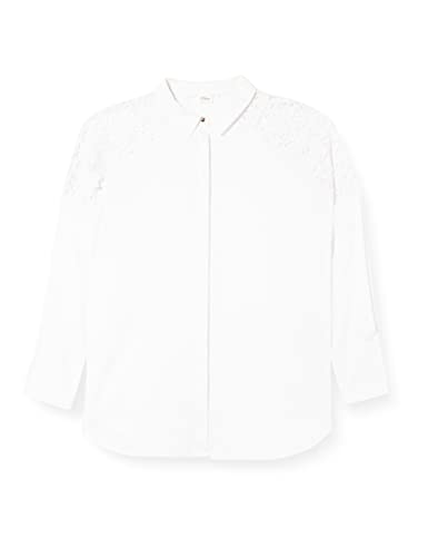 s.Oliver BLACK LABEL Damen 150.10.204.10.100.2114335 Bluse, weiß, 42 von s.Oliver BLACK LABEL