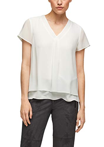 s.Oliver Damen 2124317 Bluse, 0200 beige, 40 von s.Oliver BLACK LABEL