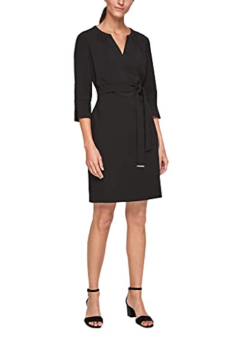 s.Oliver BLACK LABEL Damen 150.11.899.20.200.2105275 Kleid, Schwarz, 42 EU von s.Oliver BLACK LABEL