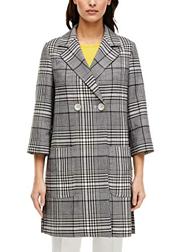 s.Oliver BLACK LABEL Damen 150.12.003.16.151.2011893 Übergangsjacke, Cream Check, 36 von s.Oliver BLACK LABEL