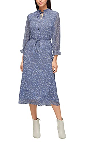 s.Oliver BLACK LABEL Damen 150.14.102.20.200.2103300 Kleid, Light Blue AOP, 44 von s.Oliver BLACK LABEL