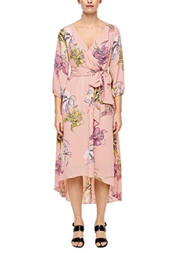 s.Oliver BLACK LABEL Damen 155.10.003.20.200.2010321 Kleid, Berry AOP, 40 von s.Oliver BLACK LABEL