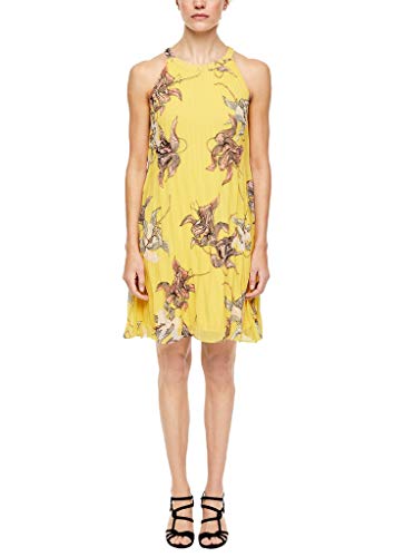 s.Oliver BLACK LABEL Damen 155.10.003.20.200.2011281 Kleid, Yellow AOP, 40 von s.Oliver BLACK LABEL