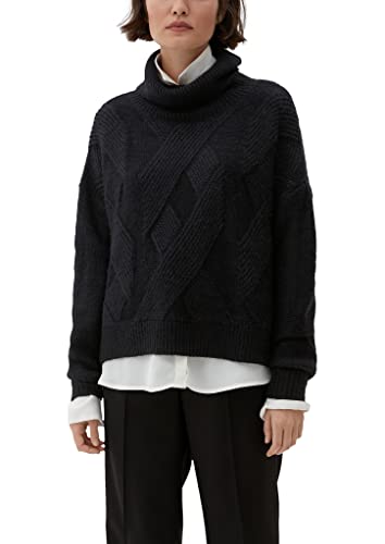 s.Oliver BLACK LABEL Damen 2118893 Strickpullover, Schwarz, M EU von s.Oliver BLACK LABEL