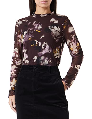 s.Oliver BLACK LABEL Damen 2121078 T Shirt langarm, Lila, 36 EU von s.Oliver BLACK LABEL