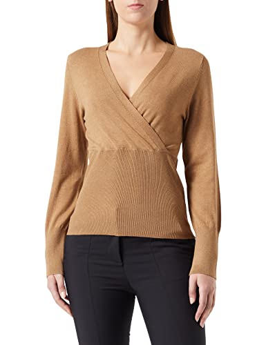 s.Oliver BLACK LABEL Damen 2123813 Strickpullover, Braun, 46 EU von s.Oliver BLACK LABEL