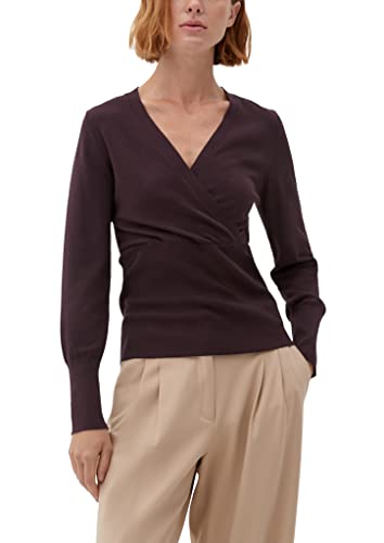 s.Oliver BLACK LABEL Damen 2123813 Strickpullover, Lila, 46 EU von s.Oliver BLACK LABEL