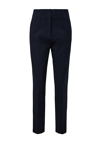 s.Oliver BLACK LABEL Damen 2140399 Hose lang, Slim Fit, blau 5959, 36 von s.Oliver BLACK LABEL