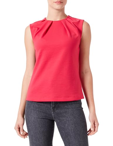 s.Oliver BLACK LABEL Damen 2140832 Tanktop mit Satindetail, pink 4554, 38 von s.Oliver BLACK LABEL