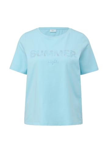 T-Shirt aus Baumwollstretch mit Paillettenstickerei arktisblau 42 T-Shirt aus Baumwollstretch mit Paillettenstickerei arktisblau 42 von s.Oliver BLACK LABEL