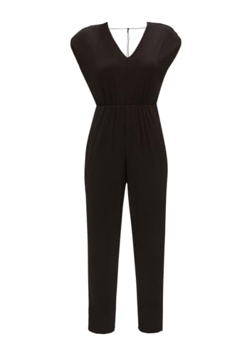 s.Oliver BLACK LABEL Plissierter Jumpsuit aus Mesh schwarz 40 von s.Oliver BLACK LABEL
