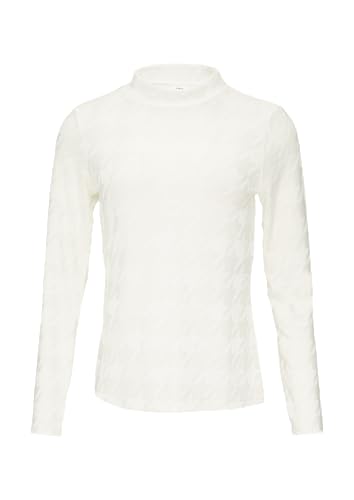 T-Shirt mit Hahnentrittmuster Ecru 46 von s.Oliver BLACK LABEL