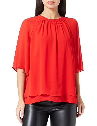 s.Oliver BLACK LABEL Damen 3/4 Bluse 3 4 Arm, Rot, 38 EU von s.Oliver BLACK LABEL