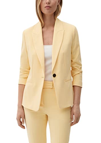 s.Oliver BLACK LABEL Damen Blazer, Gelb, 38 EU von s.Oliver BLACK LABEL