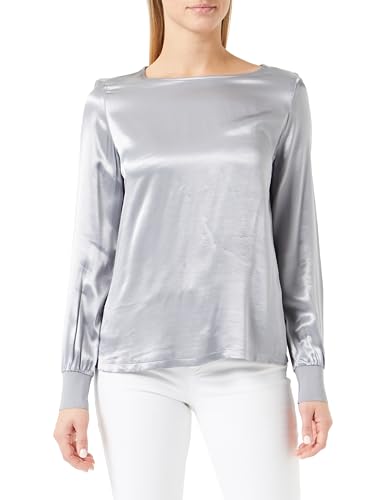 s.Oliver BLACK LABEL Damen Bluse Langarm Grey, 46 von s.Oliver BLACK LABEL