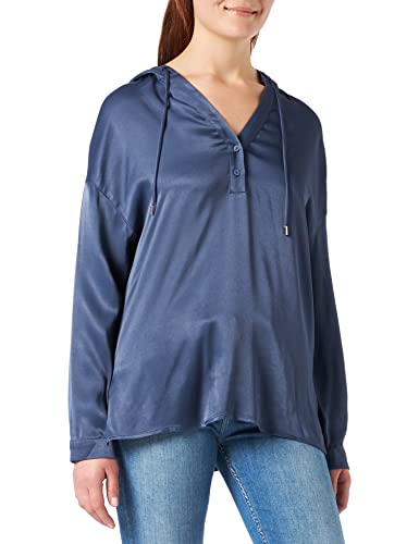 s.Oliver BLACK LABEL Damen Bluse Langarm Loose Fit Blouse, Dark Blue, 36 EU von s.Oliver BLACK LABEL