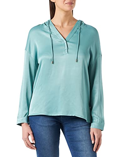 s.Oliver BLACK LABEL Damen Bluse Langarm Loose Fit Blouse, Dusty Green, 36 EU von s.Oliver BLACK LABEL