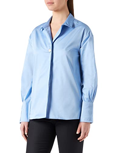 s.Oliver BLACK LABEL Damen Bluse Langarm Regular Fit Blouse, Light Blue, 34 EU von s.Oliver BLACK LABEL