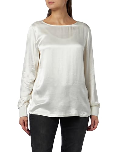 s.Oliver BLACK LABEL Damen Bluse Langarm White, 38 von s.Oliver BLACK LABEL