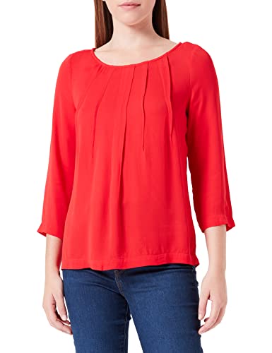 s.Oliver BLACK LABEL Damen Bluse kurzarm, Rot, 32 EU von s.Oliver BLACK LABEL