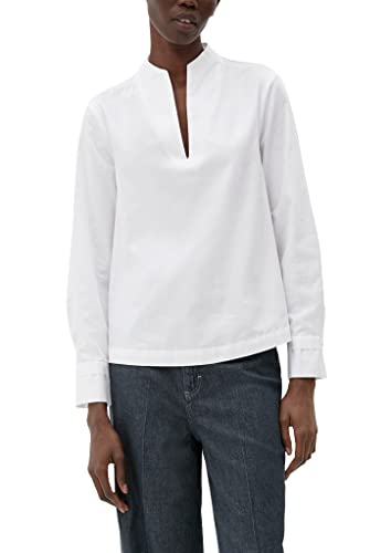 s.Oliver BLACK LABEL Damen Blusen langarm, Weiß, 32 EU von s.Oliver BLACK LABEL