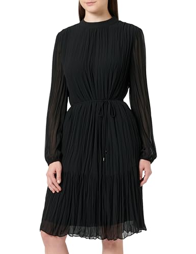 s.Oliver BLACK LABEL Damen Blusenkleid aus Chiffon Black, 34 von s.Oliver BLACK LABEL